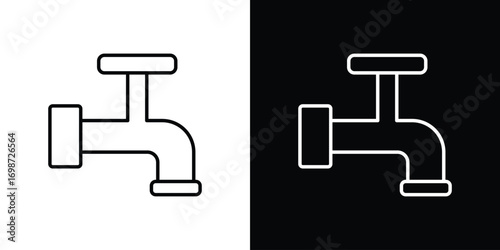 Tap icons. Stroke line art icons