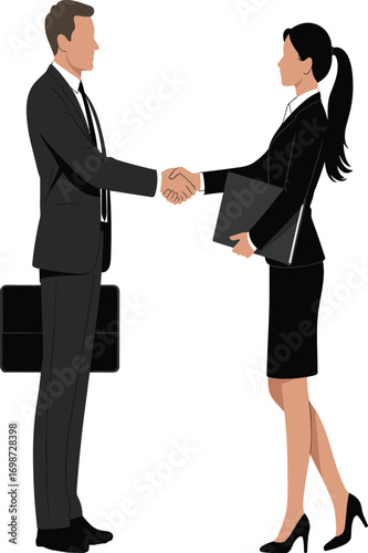 Business Deal Handshake Between Business Professionals