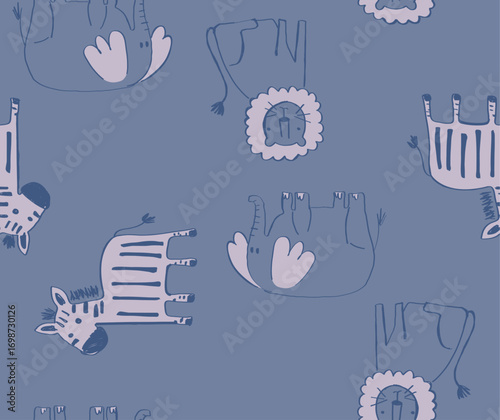 Seamless Dino pattern, print for T-shirts, textiles, wrapping paper, web. Original design with t-rex,dinosaur. grunge design for boys .