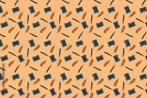 Muted Background pattern ideal for Halloween stationery and eerie home décor Fabric, Wallpaper, Gift Wrap, Stationery, Digital Paper
