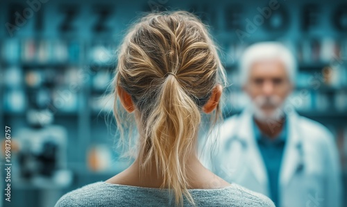 Doctor Consultation in a Pharmacy Setting With a Female Patient Getting Advice