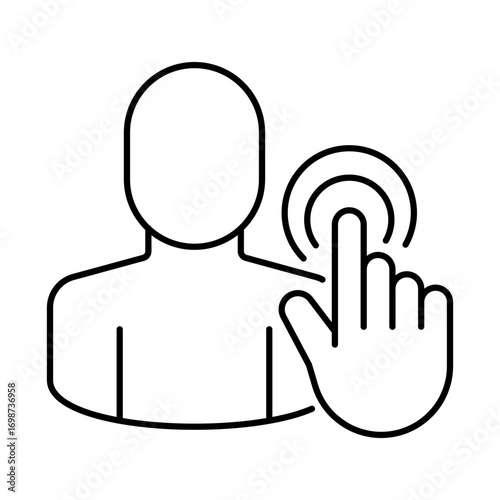 Customer Touchpoint Icon for interacting with customers at key engagement points in their journey for personalized experiences and service excellence.
