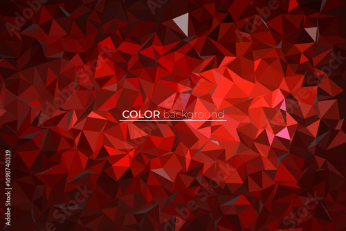 Abstract geometric background with a low poly crystal mosaic pattern, Colorful modern background