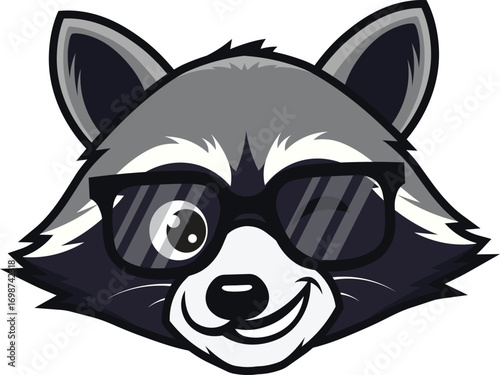 Raccoon Animal Mascot Illustration Design
