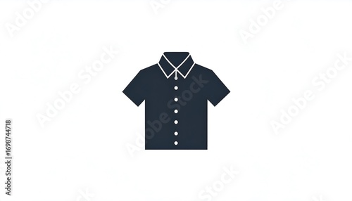 Simple graphic of a dark-colored collared shirt
