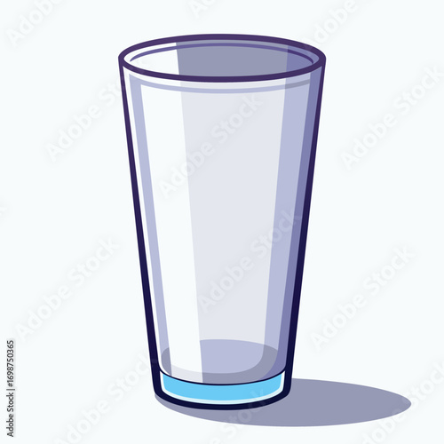 A water glass vector  isolated design on white background