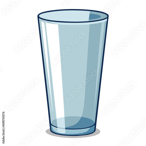 A water glass vector  isolated design on white background