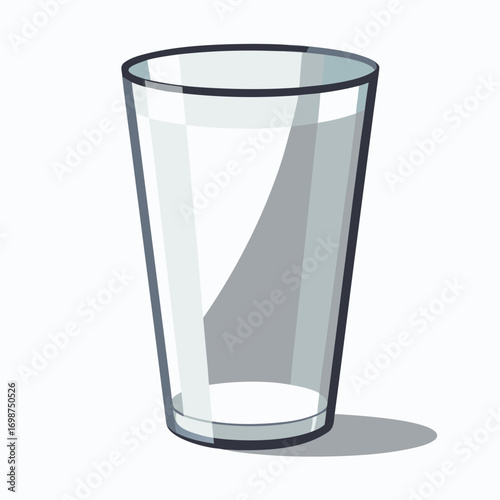 A water glass vector  isolated design on white background