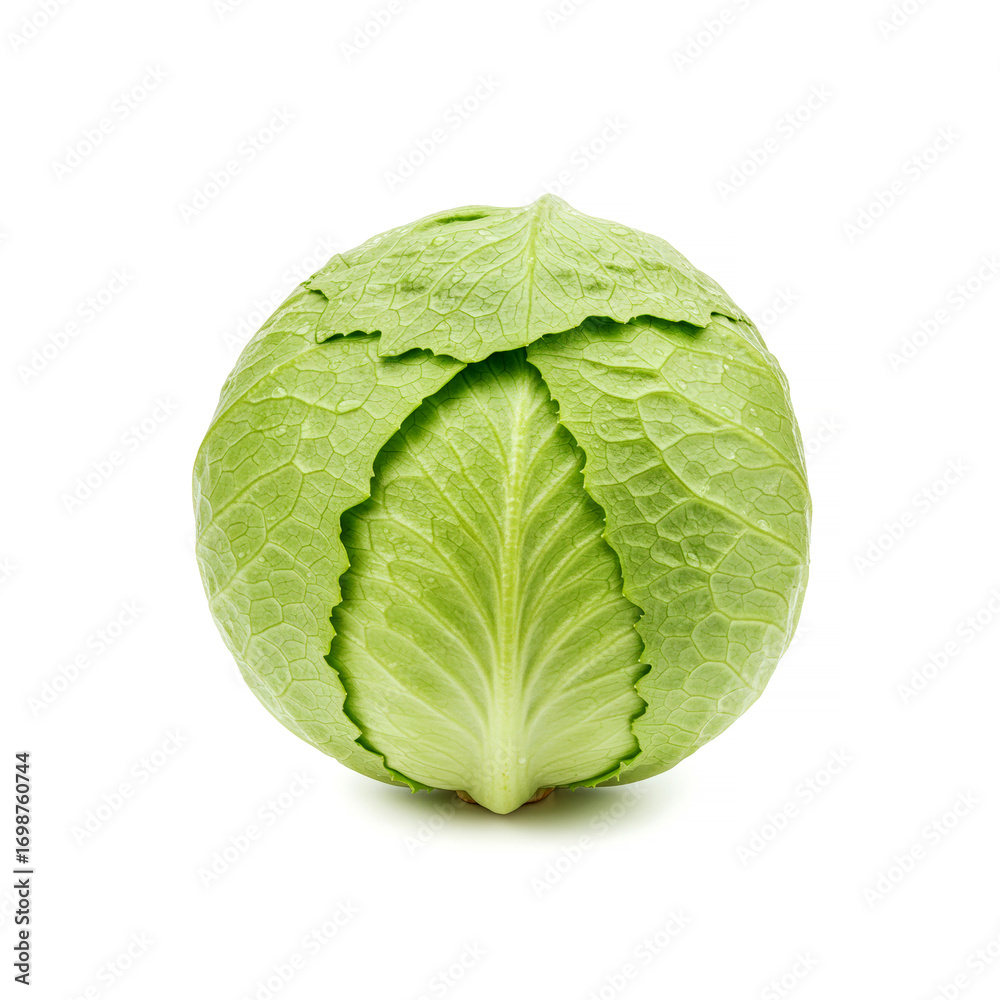 Obraz premium Iceberg lettuce on white background