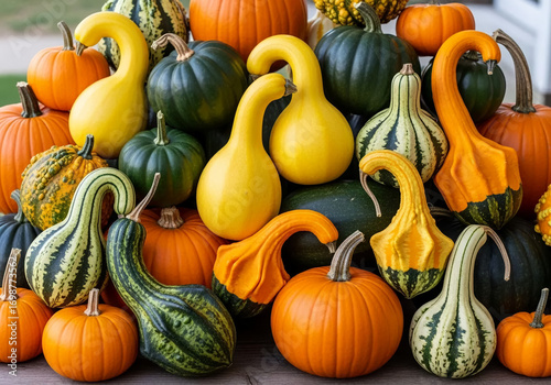 pumpkins and gourds