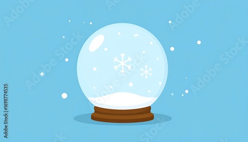 Simple snow globe illustration
