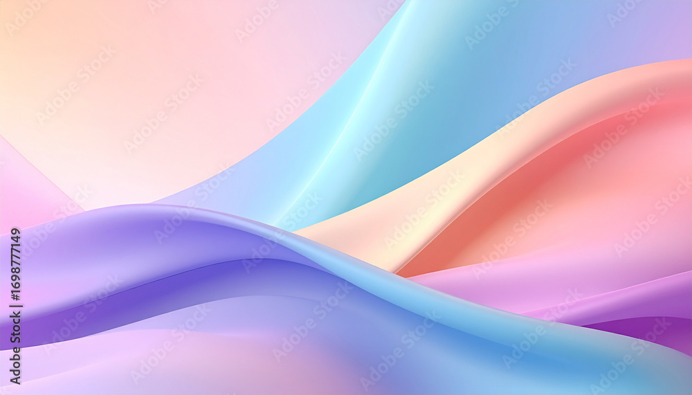 Fototapeta premium Website Header Background — Soft Minimal Gradient, Clean Copy Space