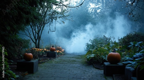 halloween night scene