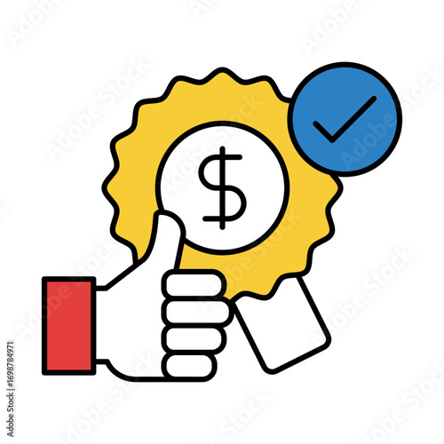 Best Price Icon for offering competitive pricing, special discounts, and value for money to attract consumers and increase sales.