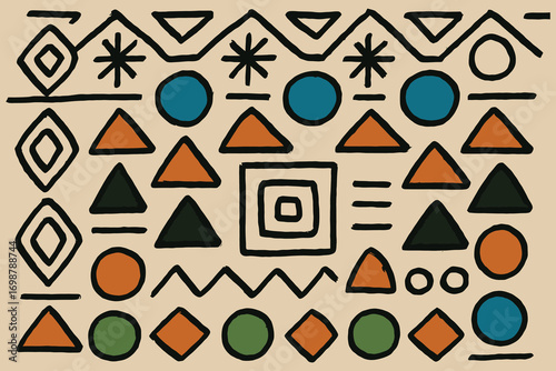 Hand-drawn tribal do .eps