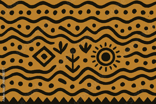 Hand-drawn tribal rh .eps