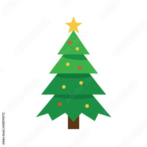 christmas tree on white background