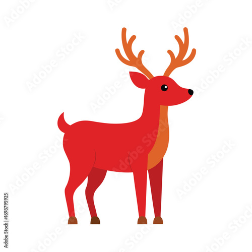 reindeer on white background