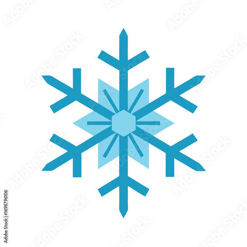 snowflake on white background