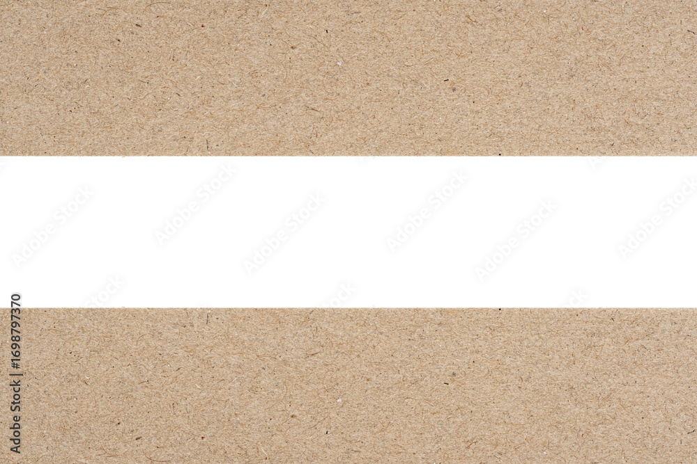 Fototapeta premium Cardboard texture with white blank space for your text or image.