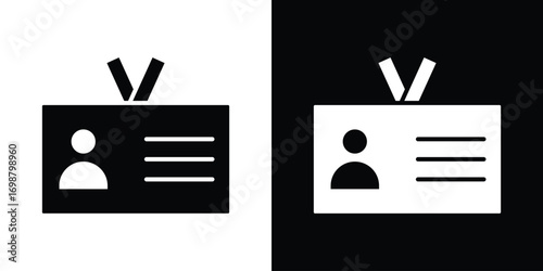 Security badge icon. flat and line style collection.