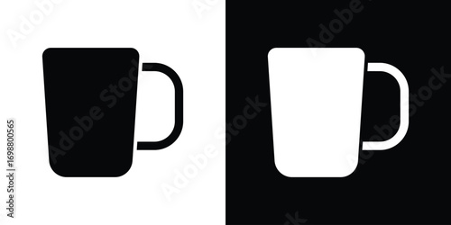 Mug icon. flat and line style collection.