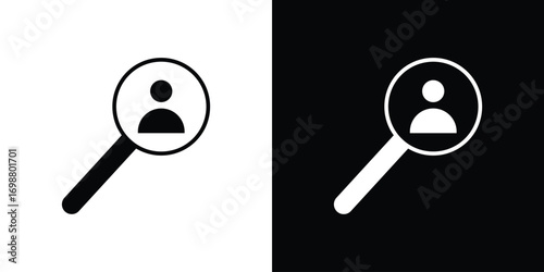 Hiring icon. flat and line style collection.