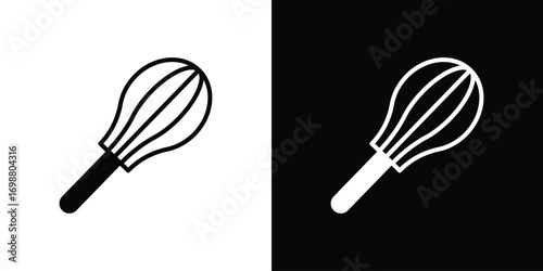 Beater icon. flat and line style collection.