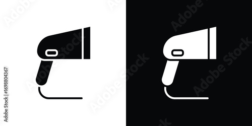 Barcode scanner icon. flat and line style collection.