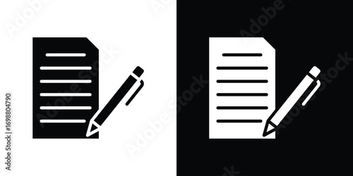 Agreement icon. flat and line style collection.
