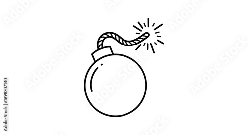 a simple sketch of an old fashioned dynamite stick