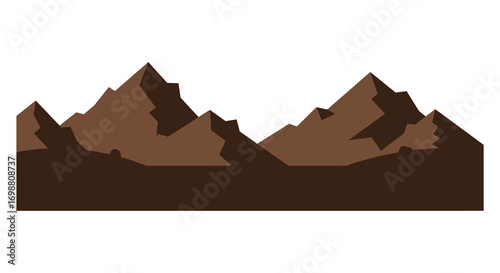 a silhouette of rugged mountains against clear sky