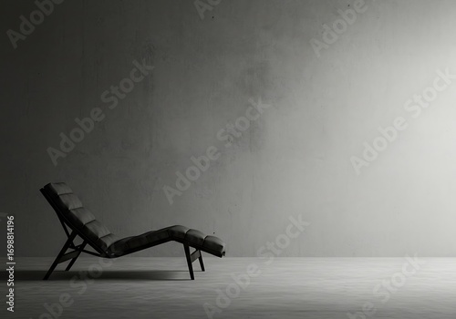 Monochrome Minimalism: A 3D Rendered Stillness