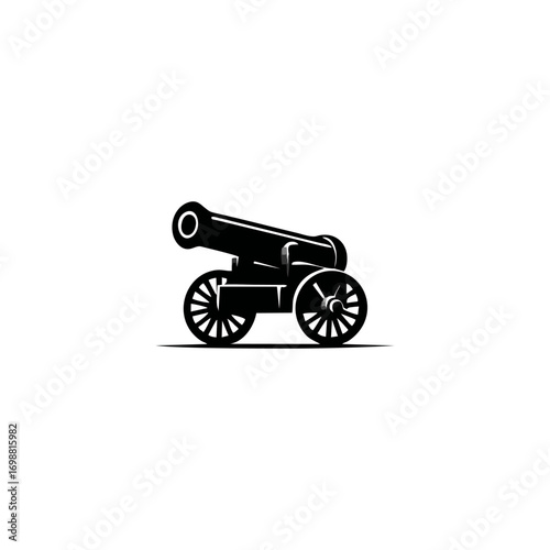 old cannon vector illustration