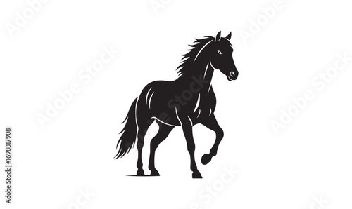 Black Horse Silhouette Icon