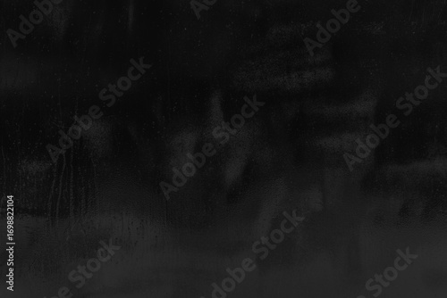 Water-emulsion oil paint abstract black pattern dirty metal texture dark background