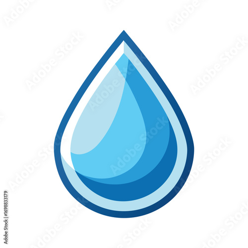 Blue water drop