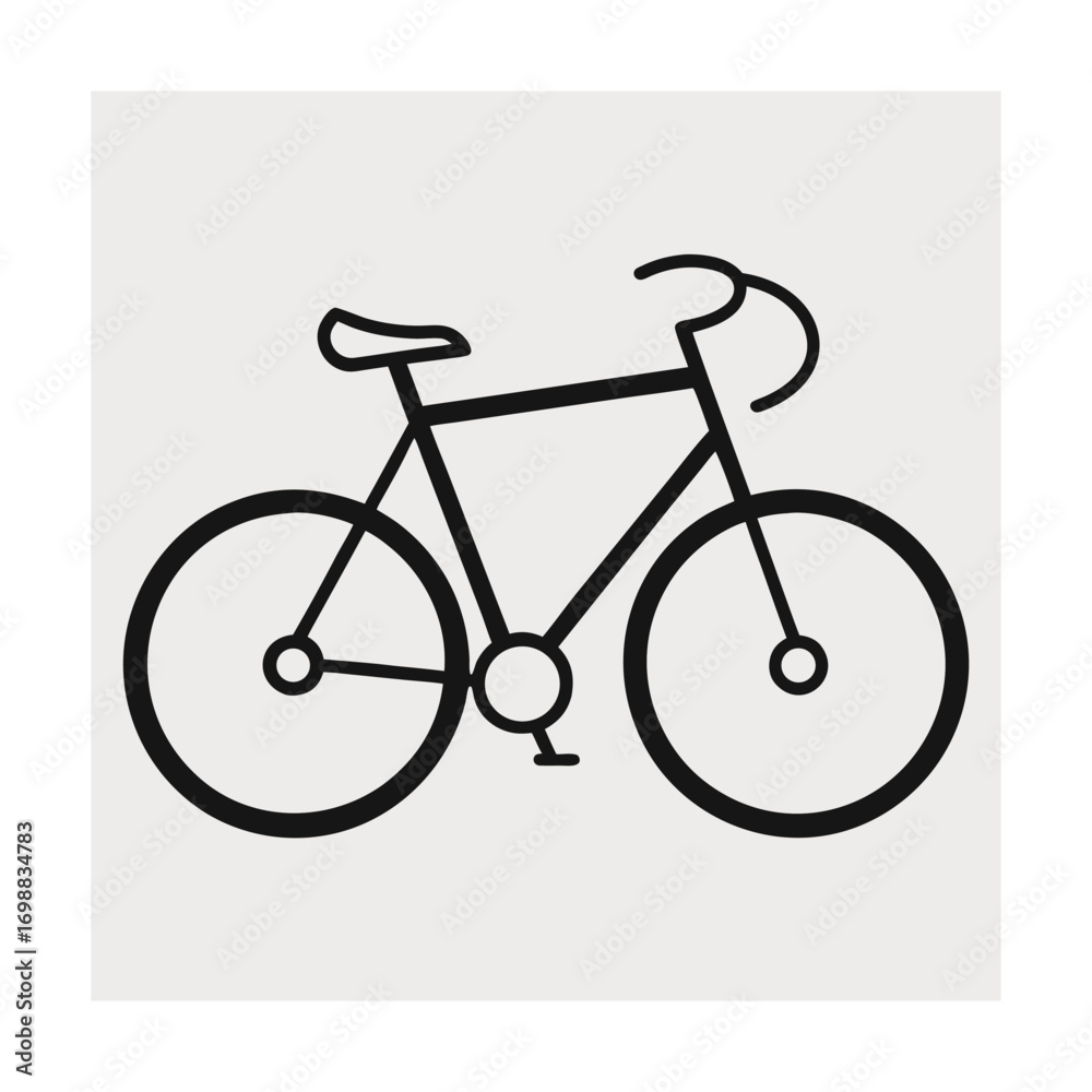 Fototapeta premium Bicycle outline