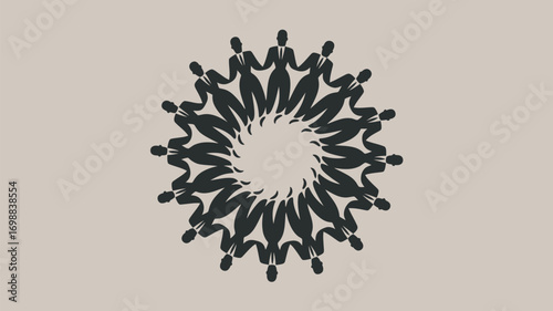 Global business partnership with diverse team members, teamwork and cooperation in a modern enterprise