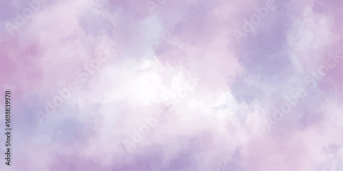An abstract purple-pink background with vibrant clouds and a beautiful blue sky. peace, weather, day, sun, smoke, white, cloudy, color, backgrounds, blue sky, dark, storm, backdrop, sunlight. Acrylic 