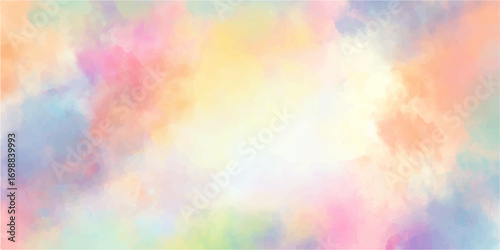Vibrant watercolor abstraction with a seamless gradient of bright rainbow colors creates a stunning artistic backdrop. color, wallpaper, vector, geometric, grunge, blue, blur, pink, abstraction, cloud