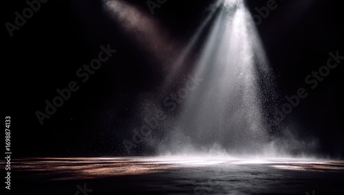 Stage spotlight with dust