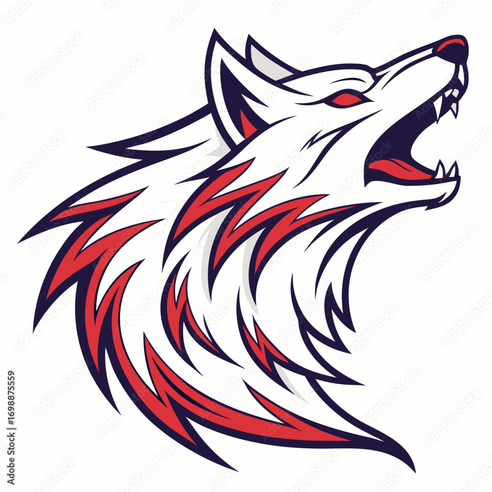 Obraz premium vector illustration of a fox