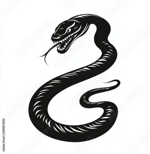 Canvas Print A snake could represent a Chinese zodiac horoscope astrology animal year sign