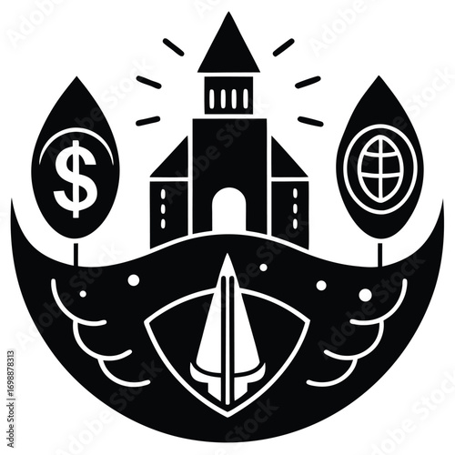 venture capital fund vector art