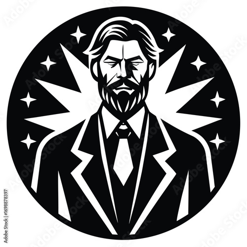visionary leader vector art