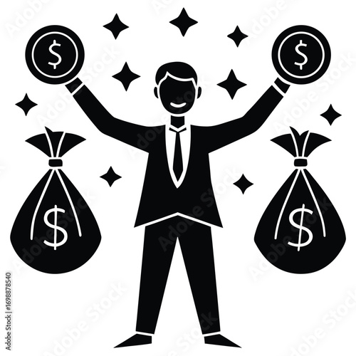 wealth creation vector art