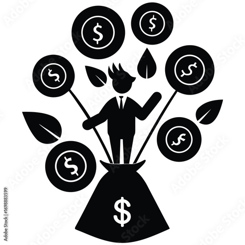 dividend vector art