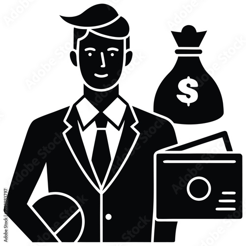 employee salary vector art