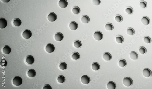 Surface With Many Circular Indentations Creating Interesting Patterns and Sub...